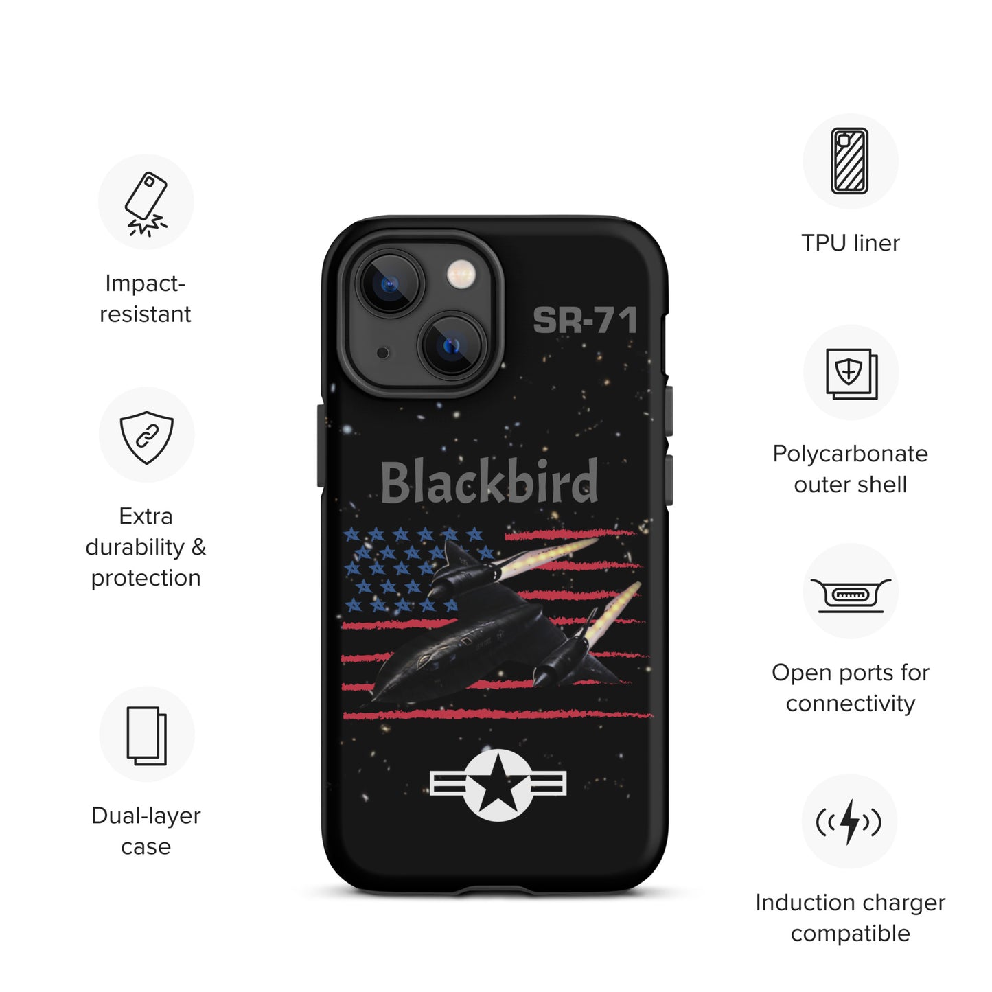 Blackbird Patriot iPhone Case (Without Quotes)
