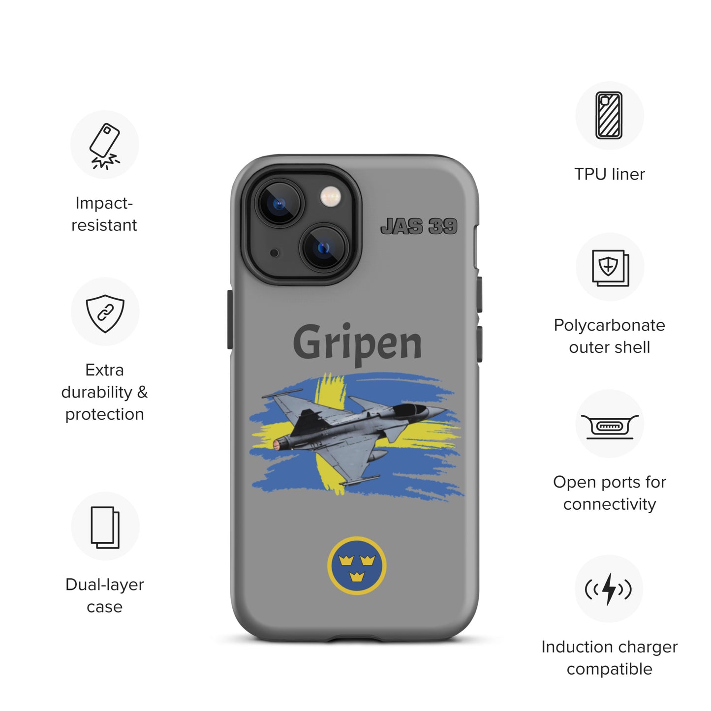Gripen Patriot iPhone Case (Without Quotes)
