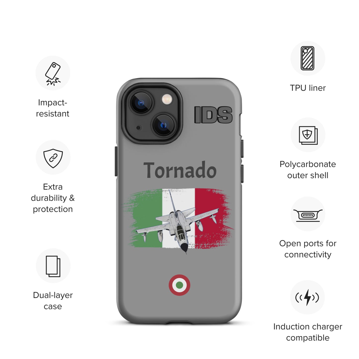 Italian Tornado Patriot iPhone Case (Without Quotes)