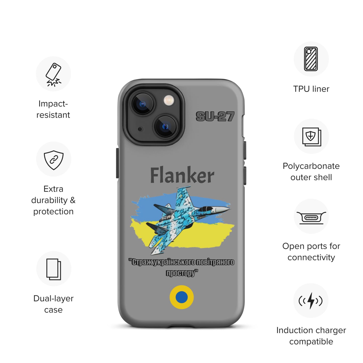 Ukrainian Flanker Patriot iPhone Case