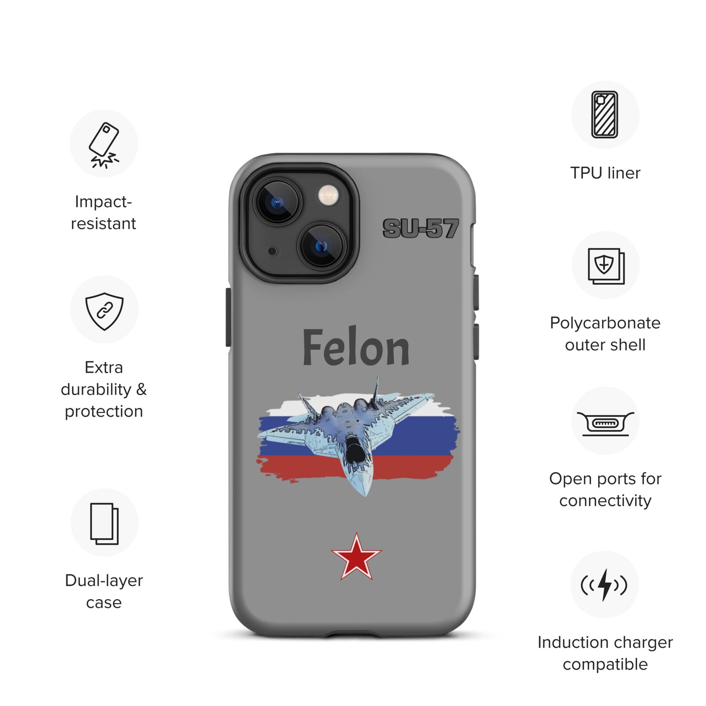 Felon Patriot iPhone Case (Without Quotes)