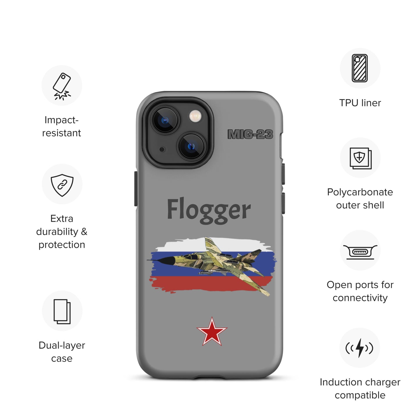 Flogger Patriot iPhone Case (Without Quotes)