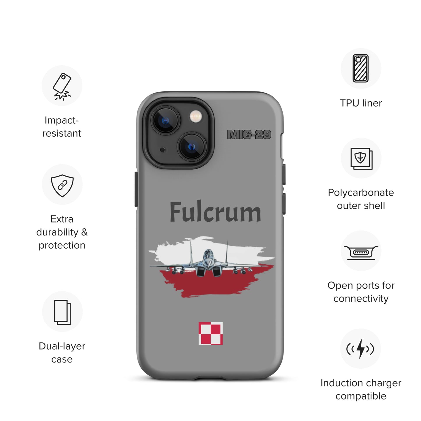 Poland Fulcrum Patriot iPhone Case (Without Quotes)