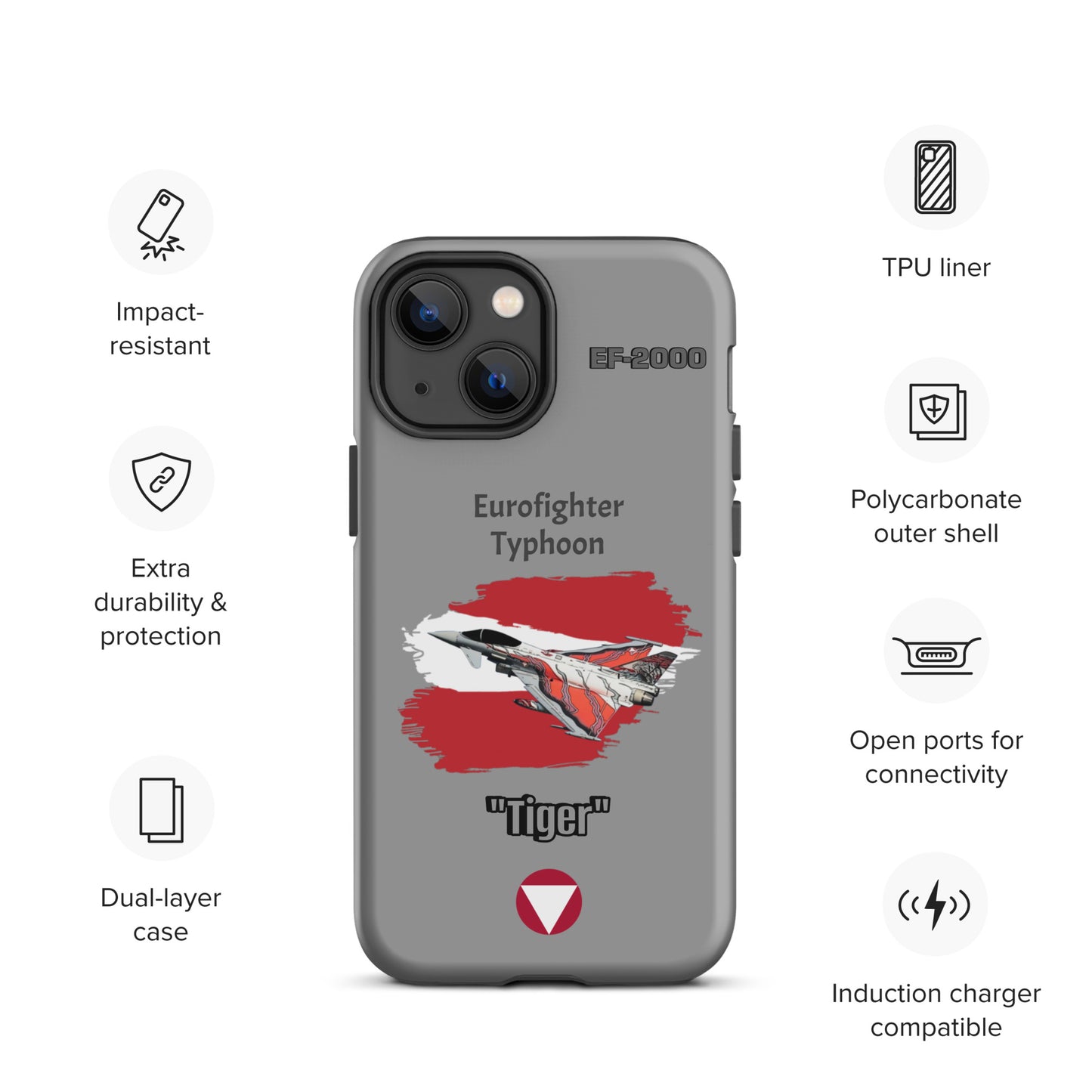Austrian Typhoon "Tiger" Patriot iPhone Case