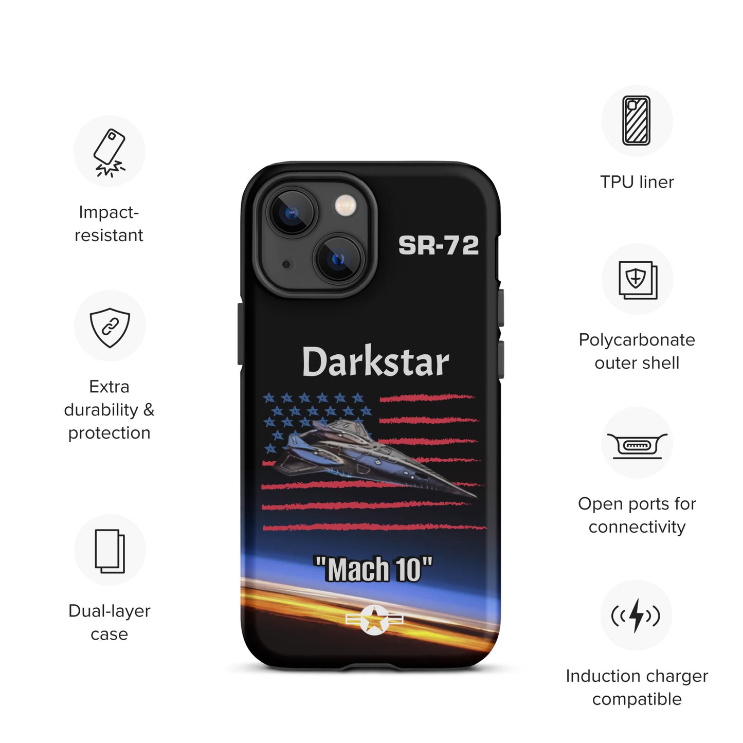 Darkstar Patriot iPhone Case