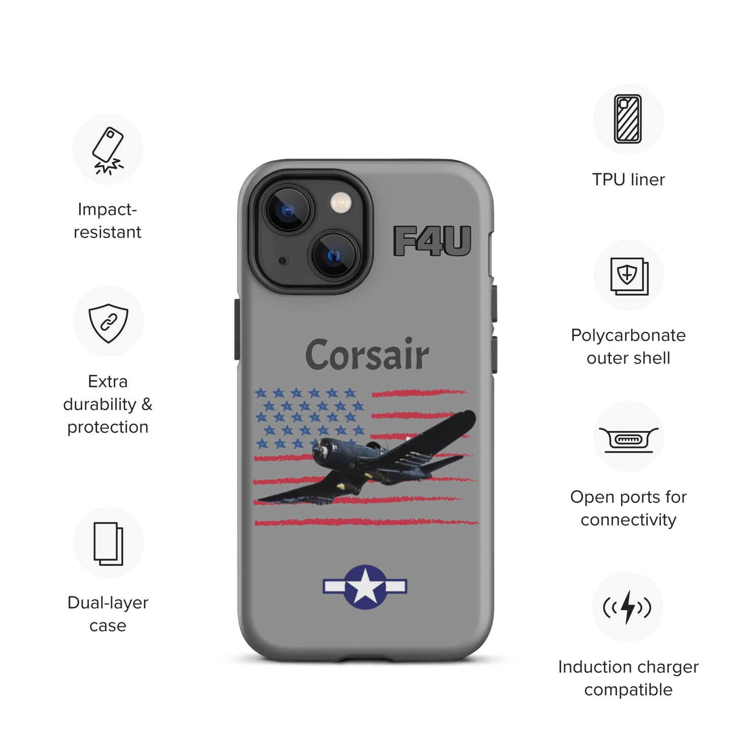 WWII Corsair Patriot iPhone Case
