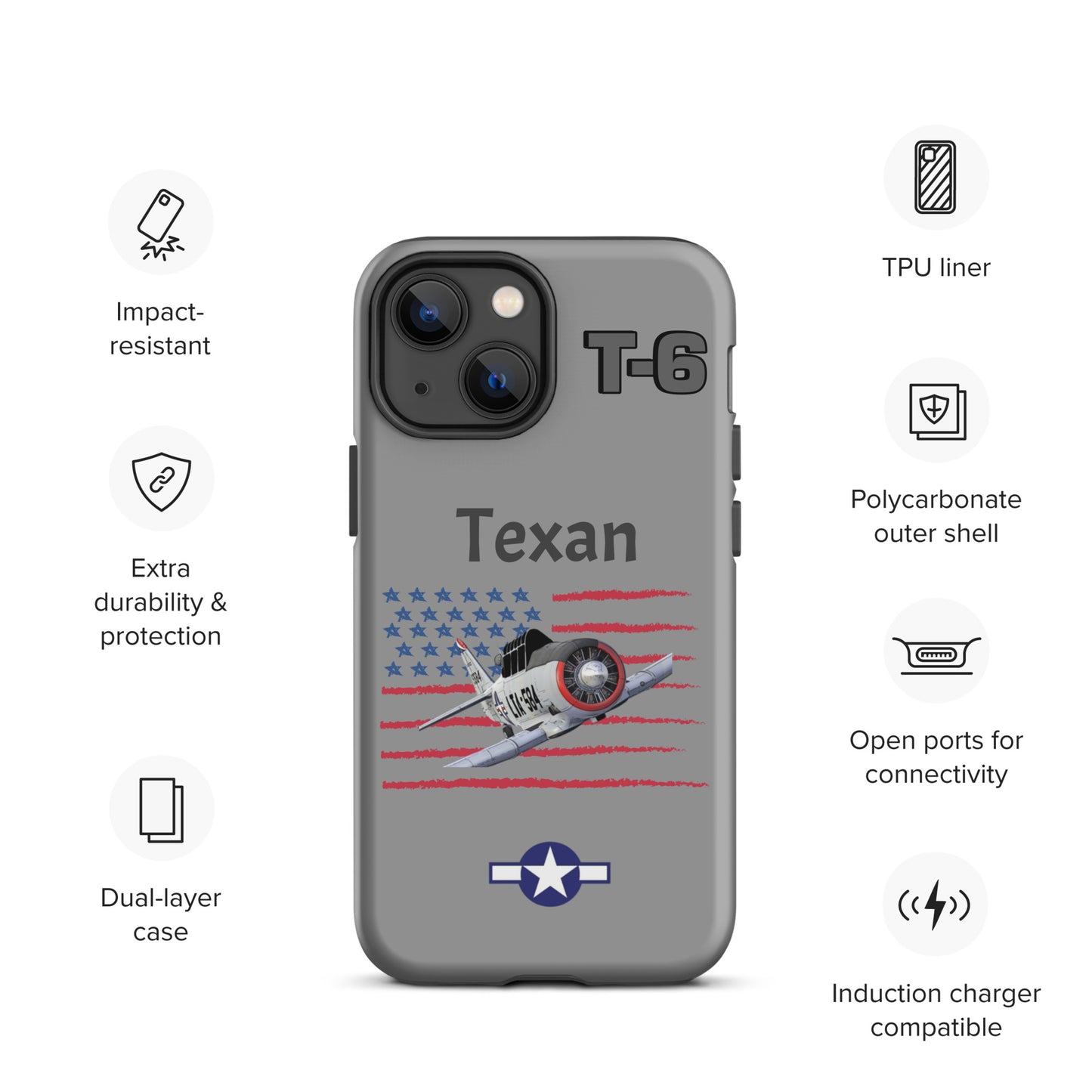 WWII Texan Patriot iPhone Case