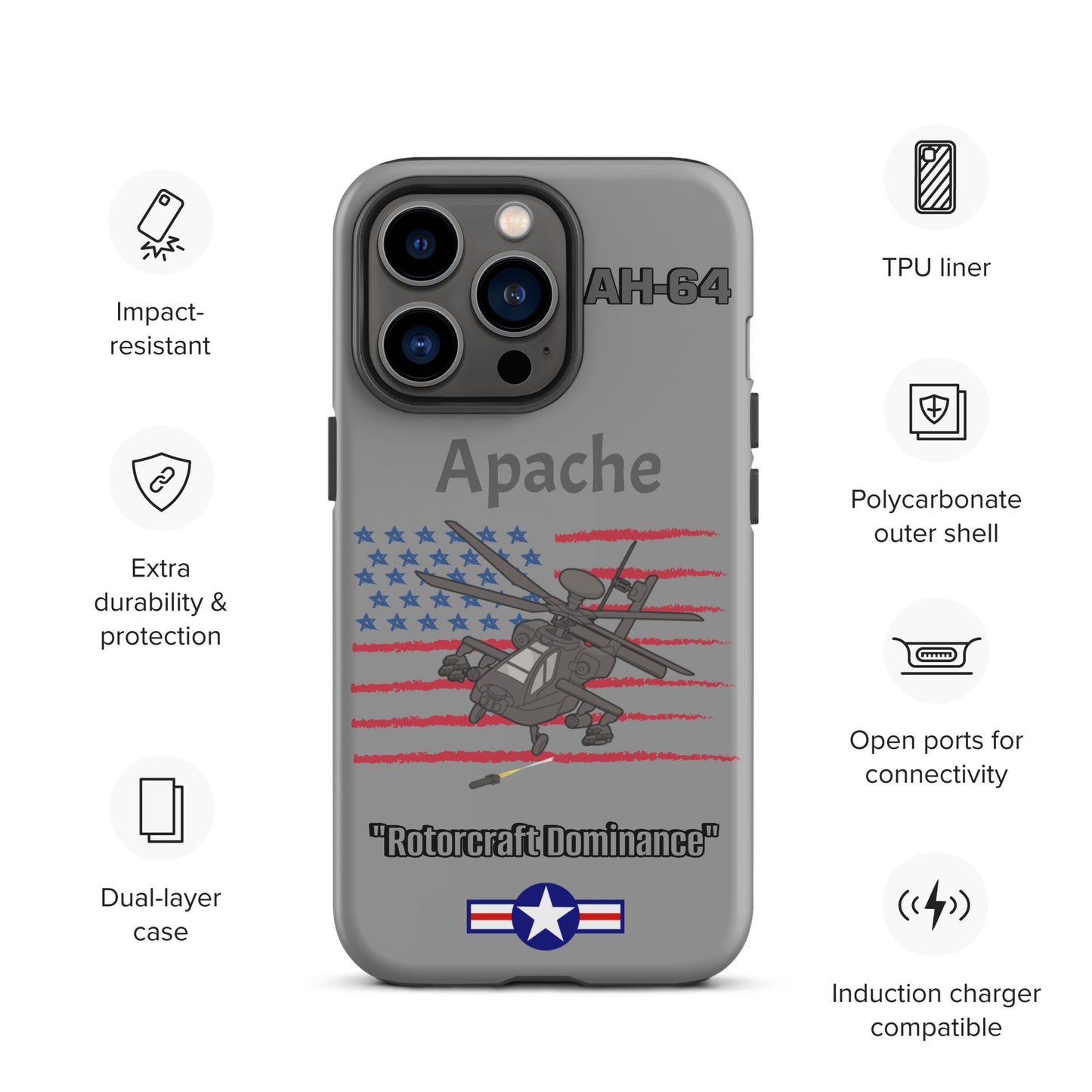Apache Patriot iPhone Case