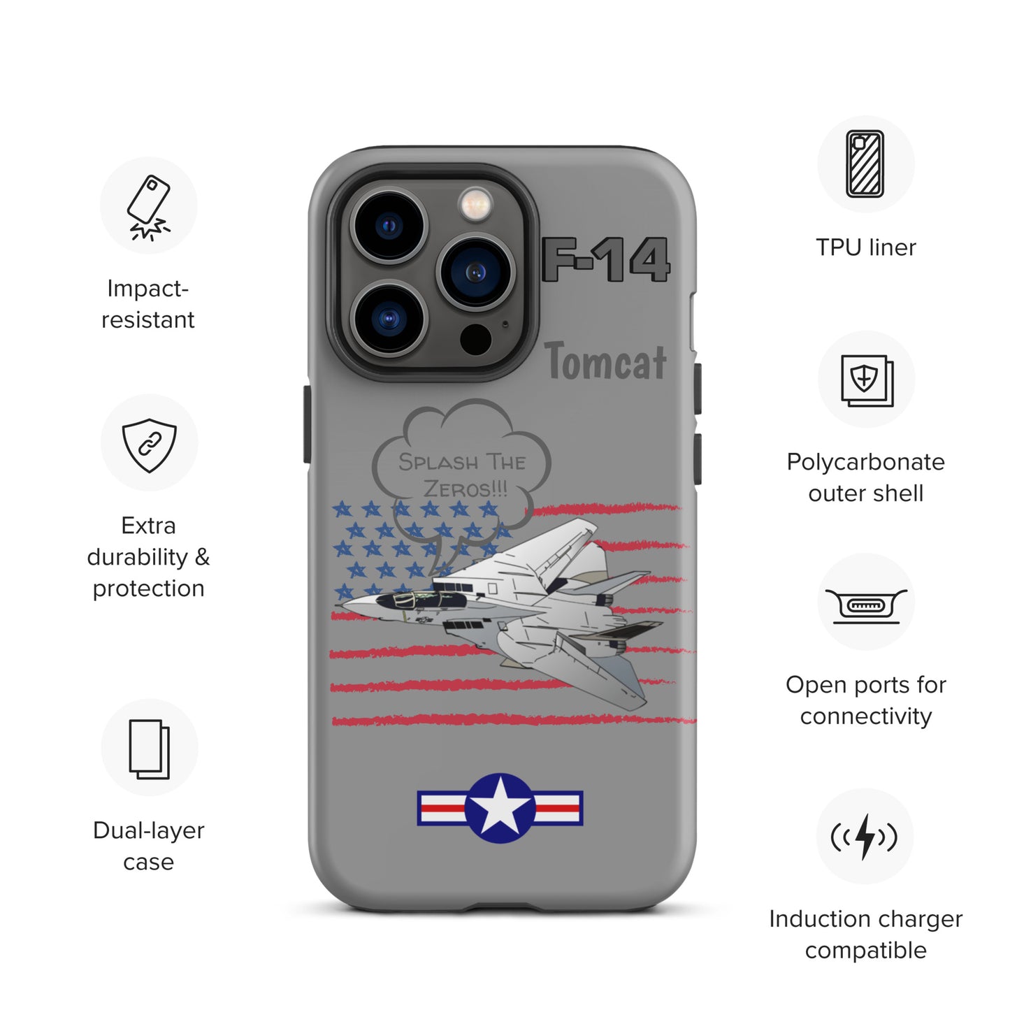 Patriot Tomcat iPhone Case (Without Quotes)