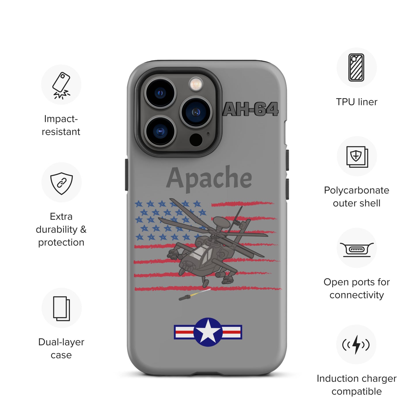 Apache Patriot iPhone Case (Without Quotes)