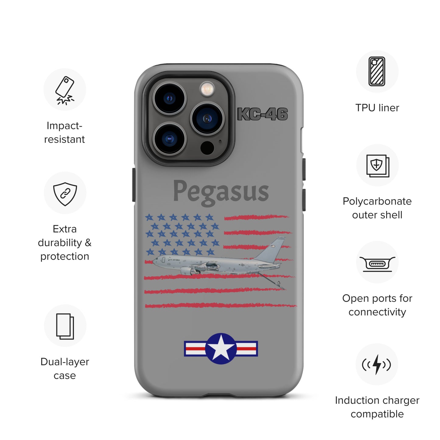 Pegasus Patriot iPhone Case (Without Quotes)
