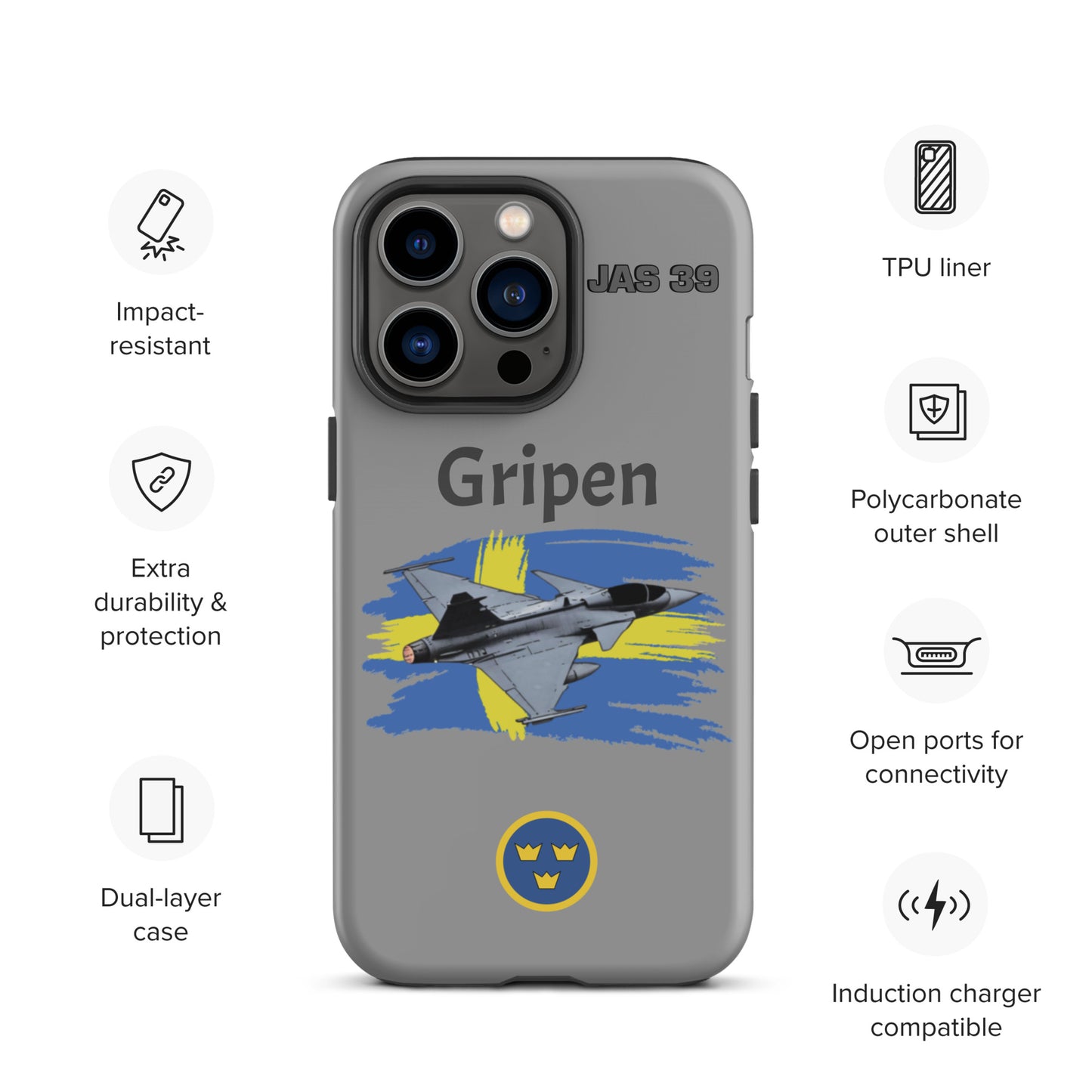 Gripen Patriot iPhone Case (Without Quotes)