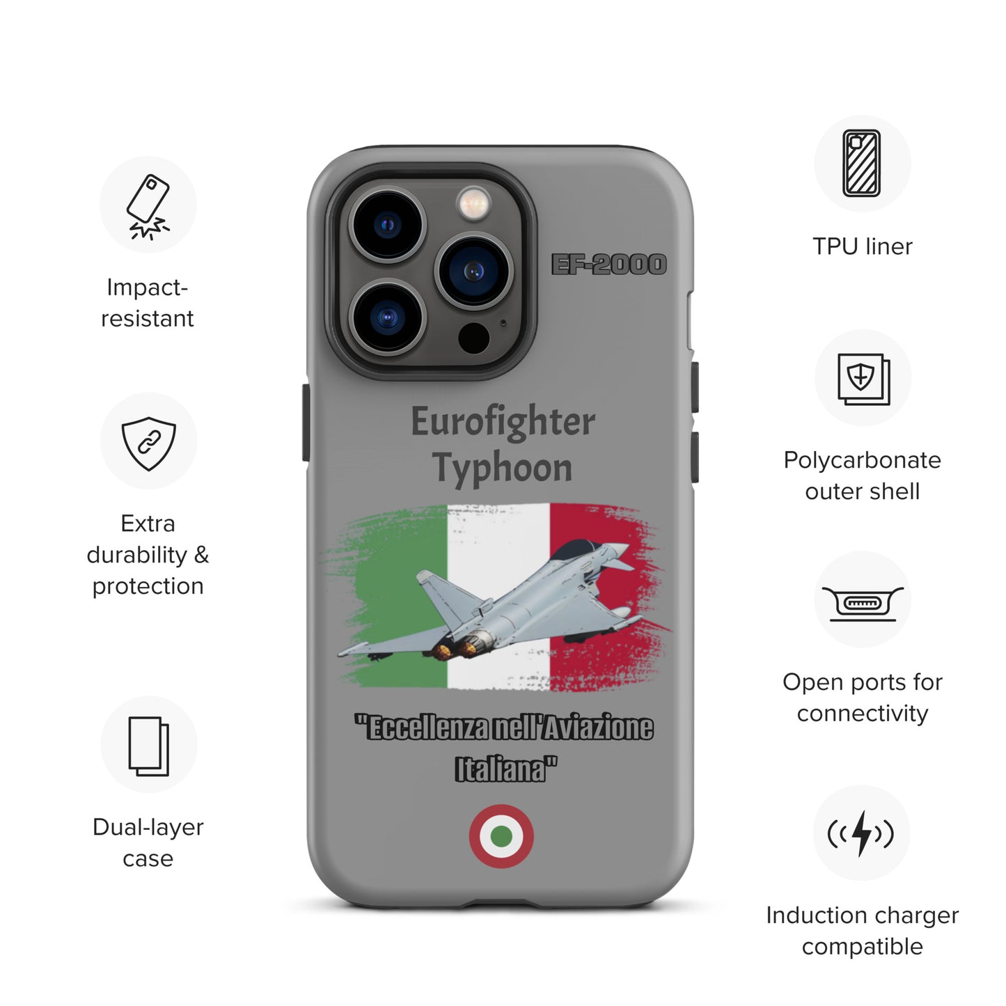 Italian Typhoon Patriot iPhone Case