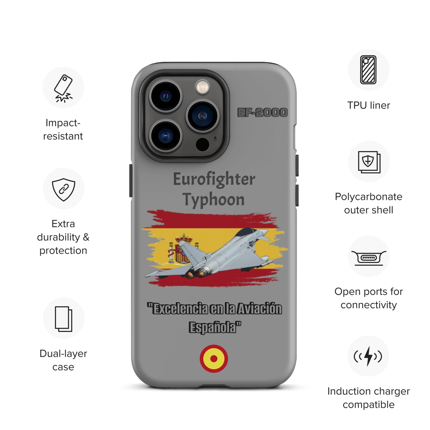 Spanish Typhoon Patriot iPhone Case