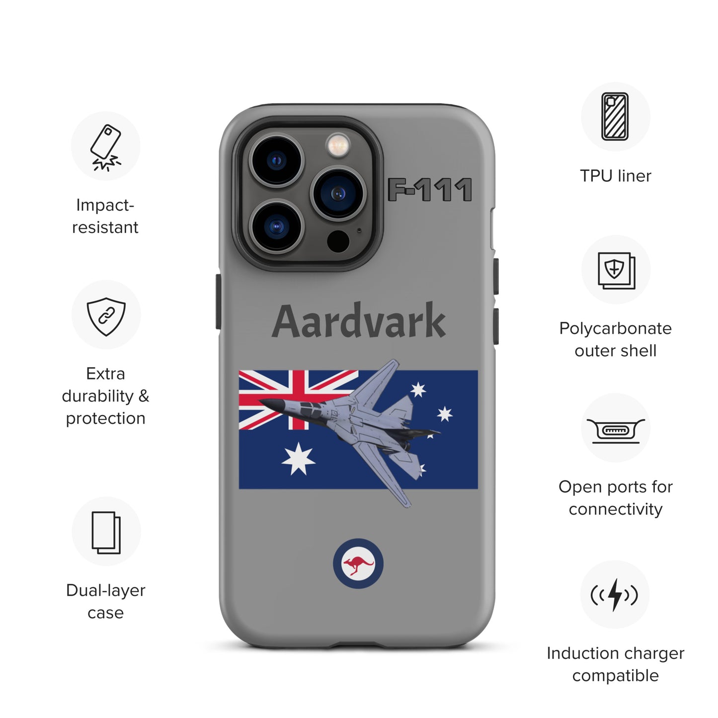 Australian Aardvark Patriot iPhone Case (Without Quotes)