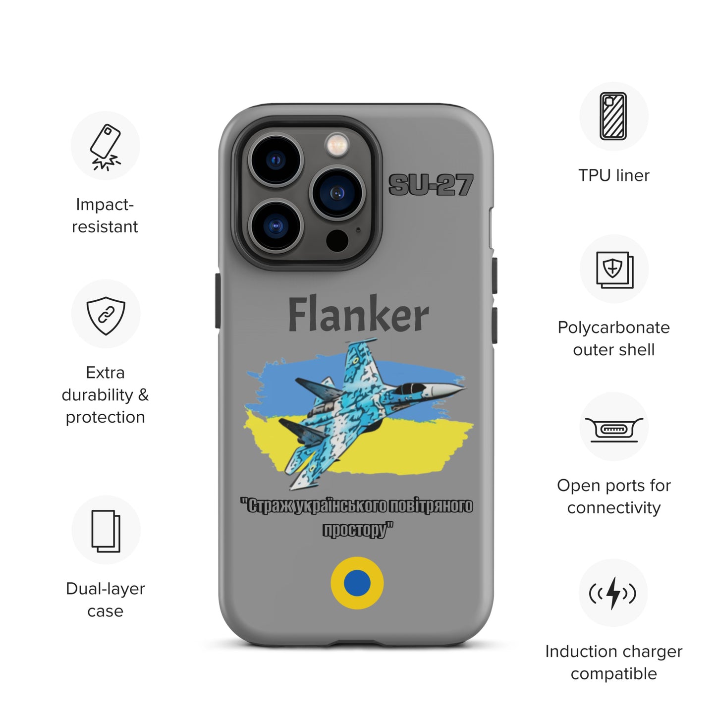 Ukrainian Flanker Patriot iPhone Case