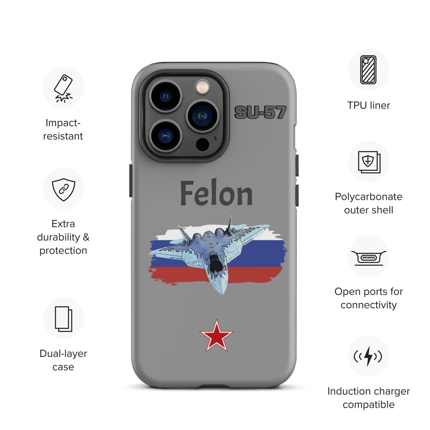 Felon Patriot iPhone Case (Without Quotes)