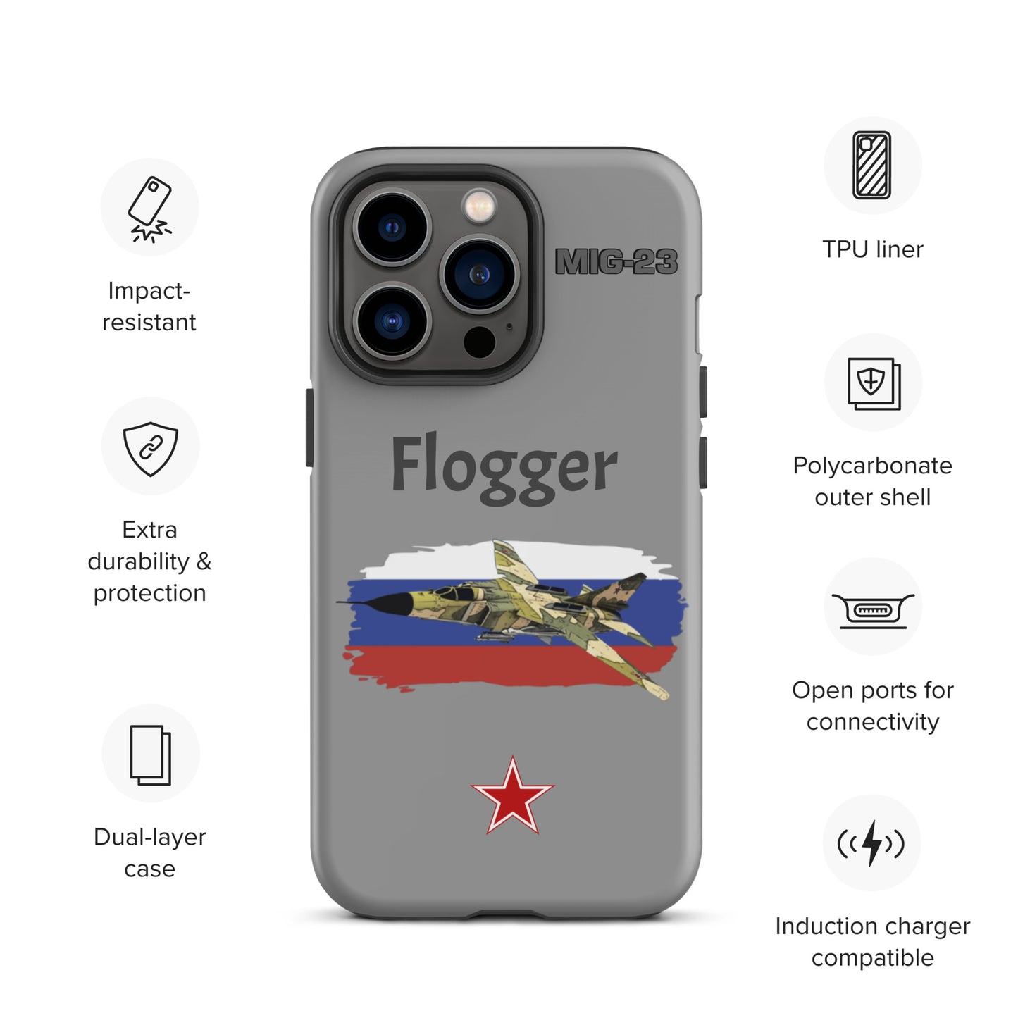 Flogger Patriot iPhone Case (Without Quotes)