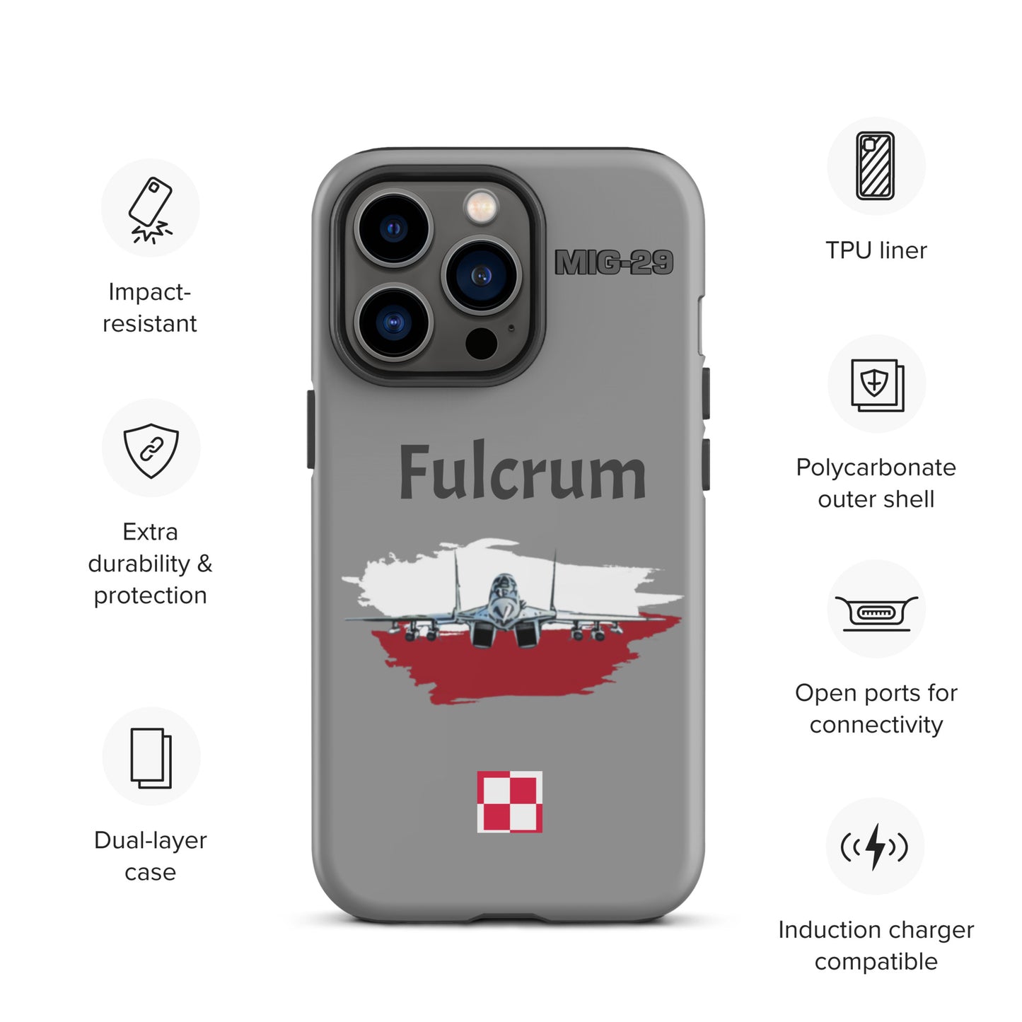 Poland Fulcrum Patriot iPhone Case (Without Quotes)