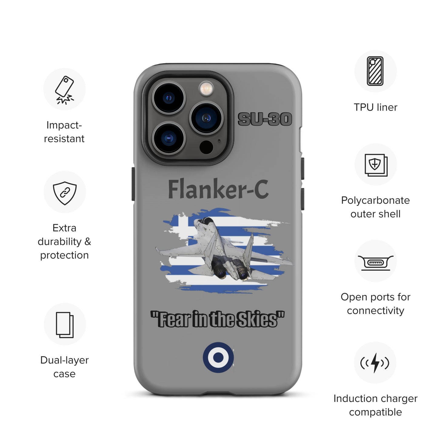 Greek Flanker Patriot iPhone Case