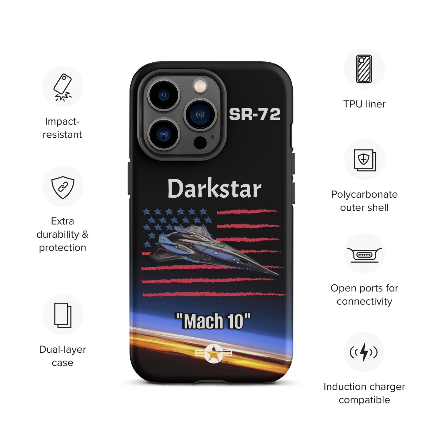 Darkstar Patriot iPhone Case