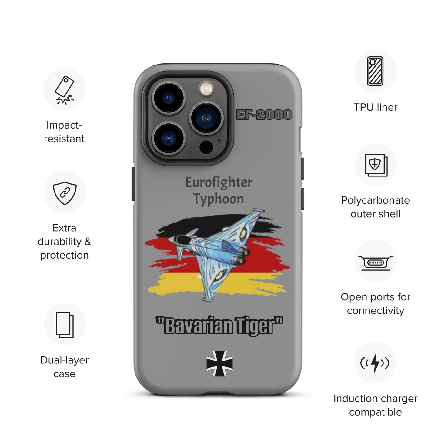 Bavarian Tiger Typhoon Patriot iPhone Case