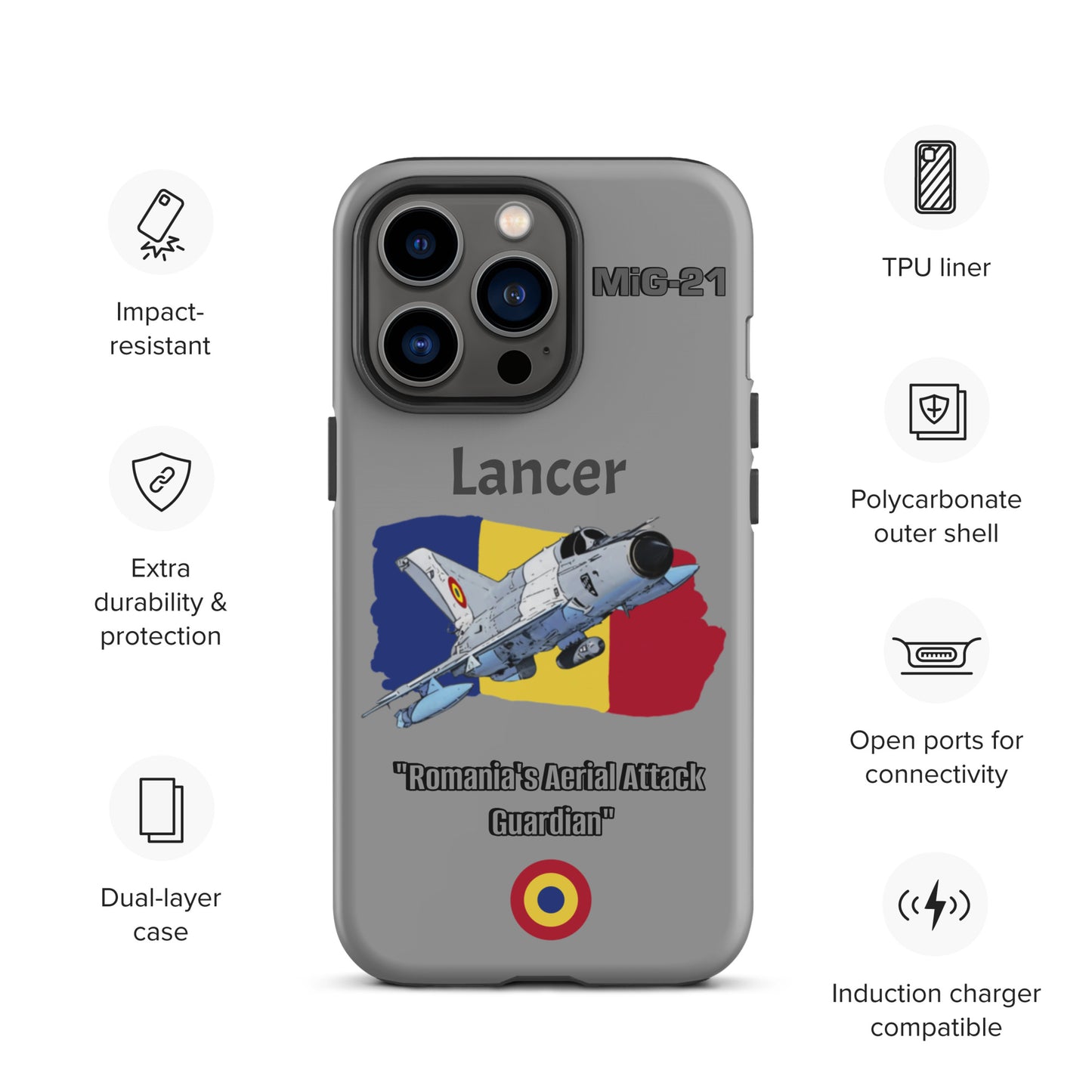 Romanian Lancer Patriot iPhone Case