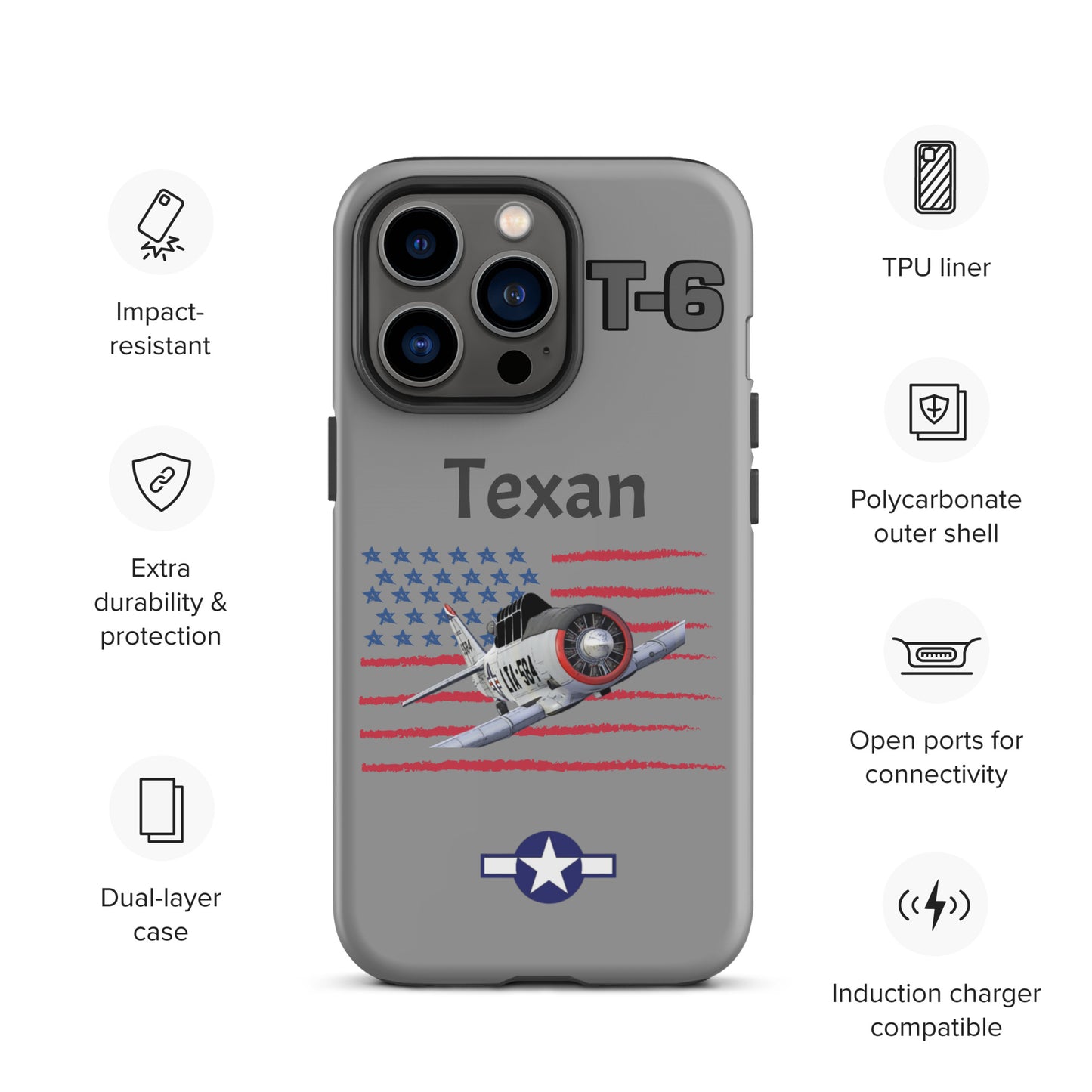 WWII Texan Patriot iPhone Case