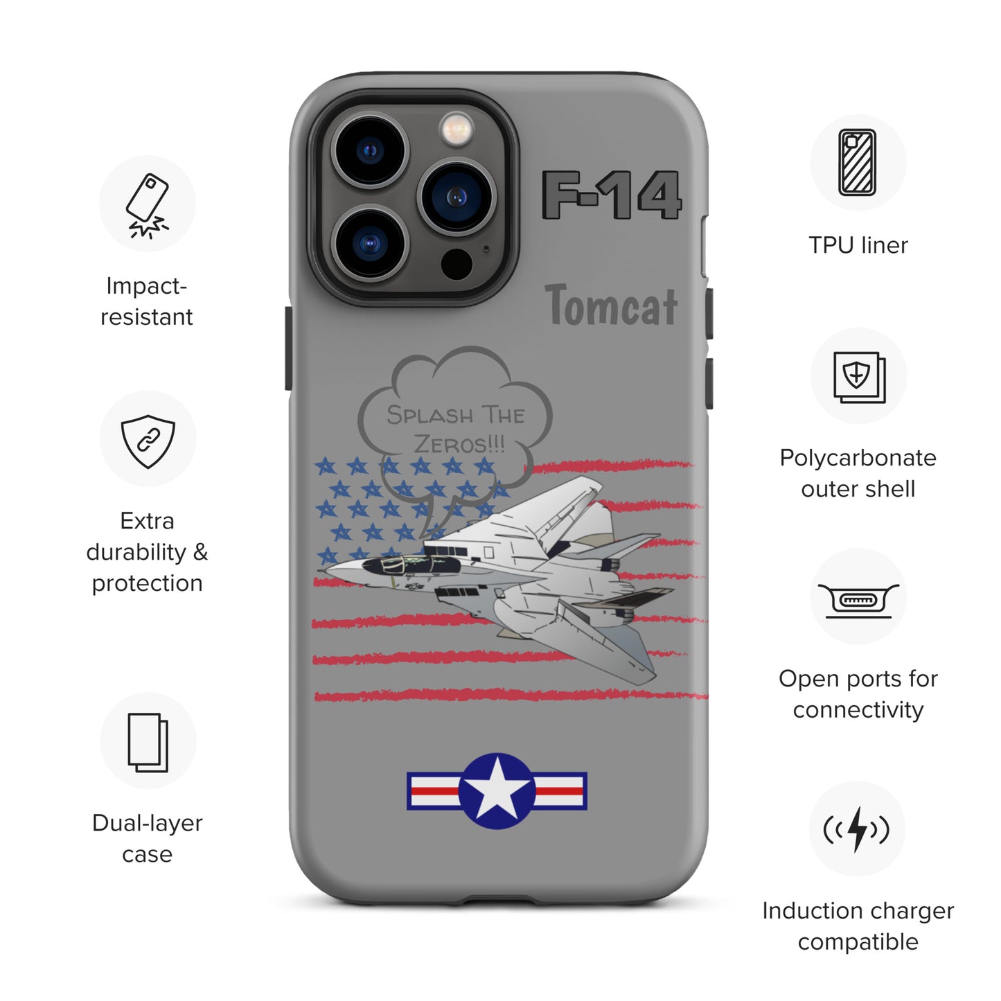 Patriot Tomcat iPhone Case (Without Quotes)