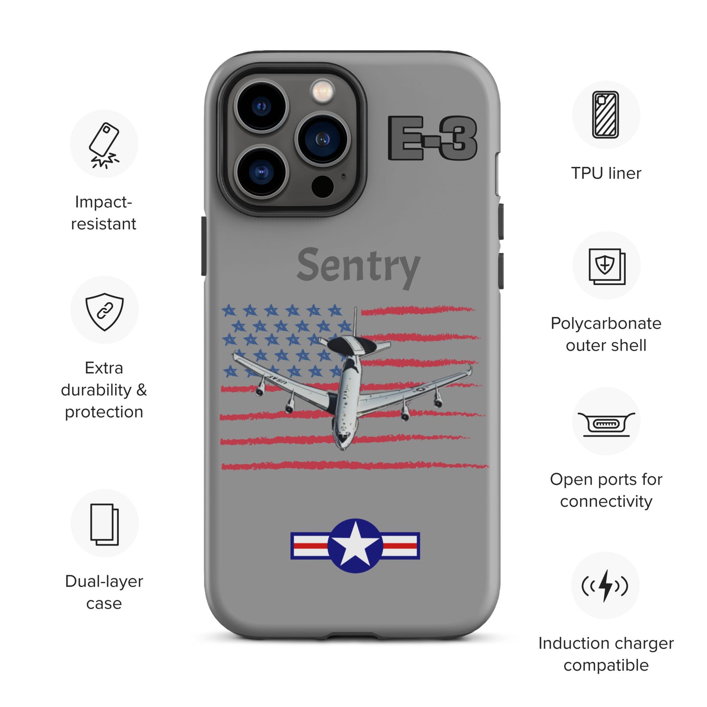 Sentry Patriot iPhone Case (Without Quotes)