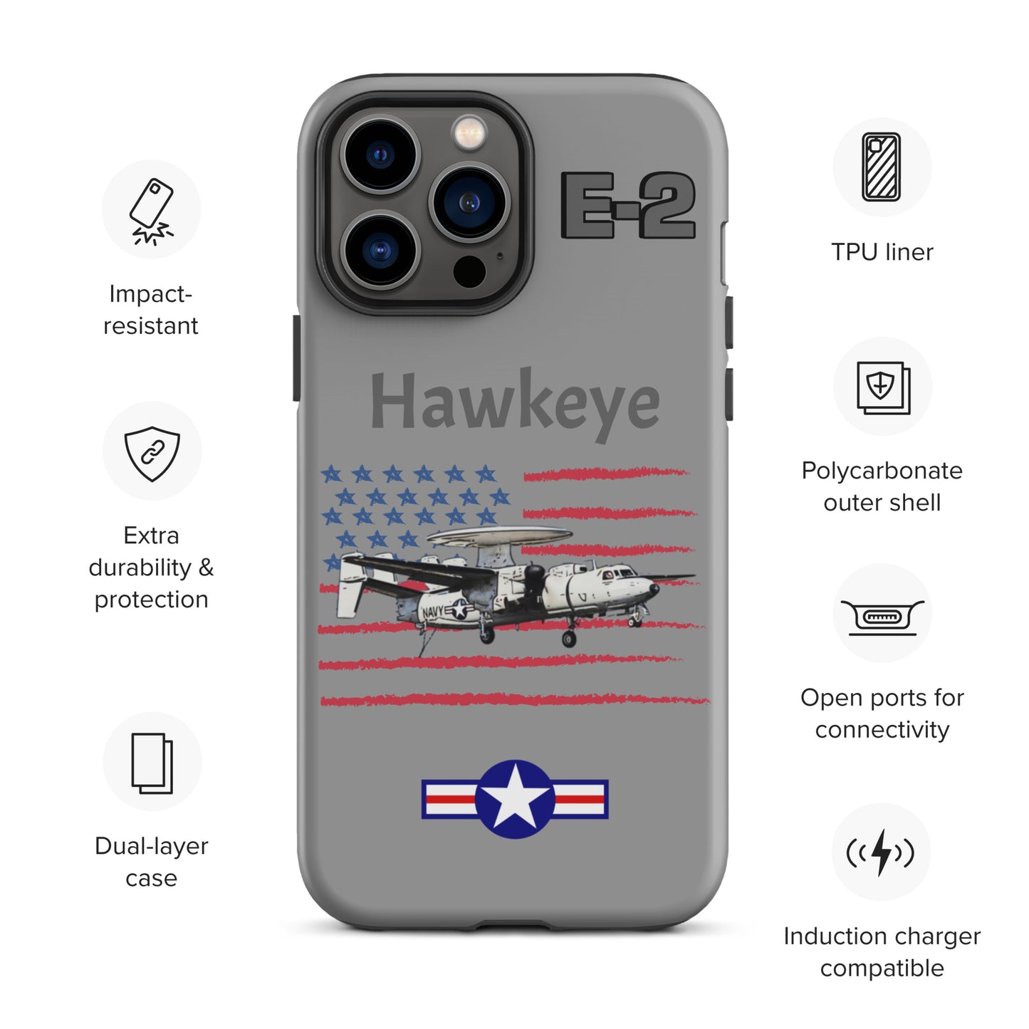 Hawkeye Patriot iPhone Case (Without Quotes)