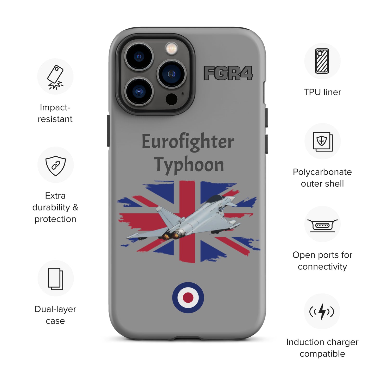 Typhoon Patriot iPhone Case (Without Quotes)