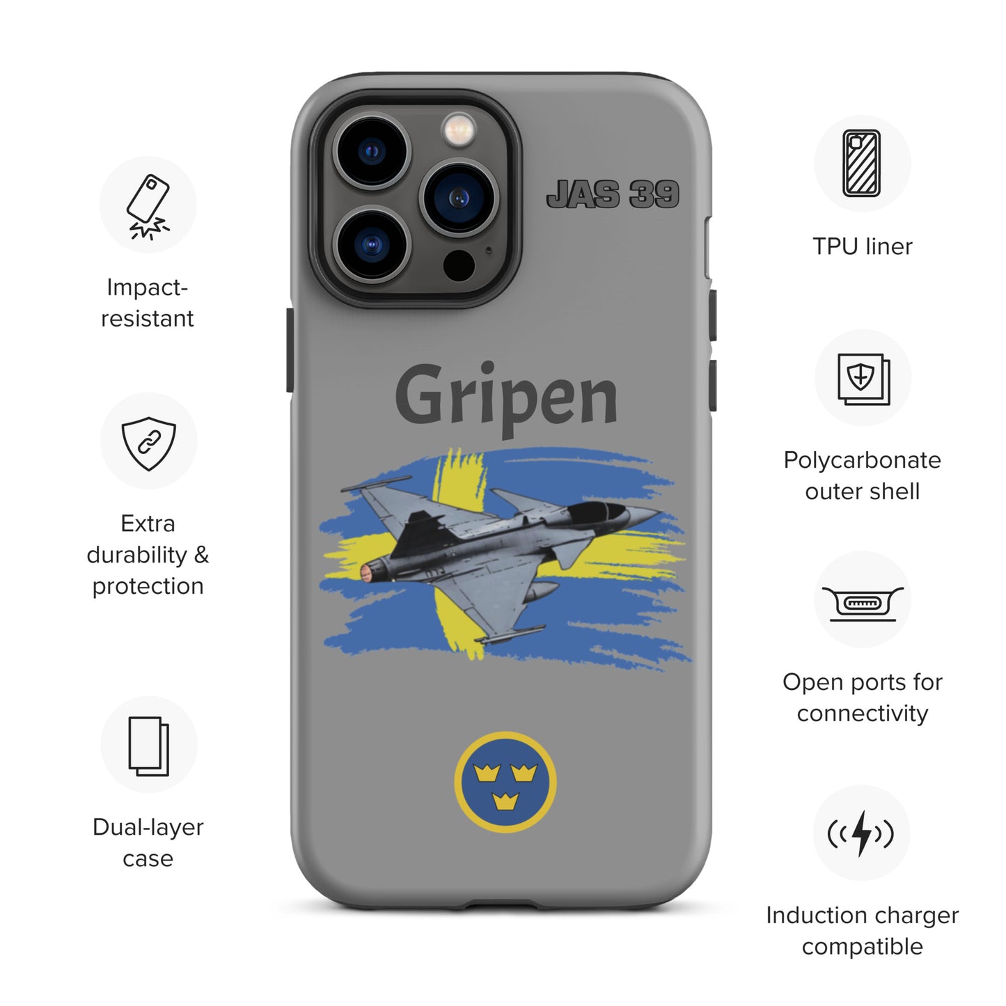 Gripen Patriot iPhone Case (Without Quotes)