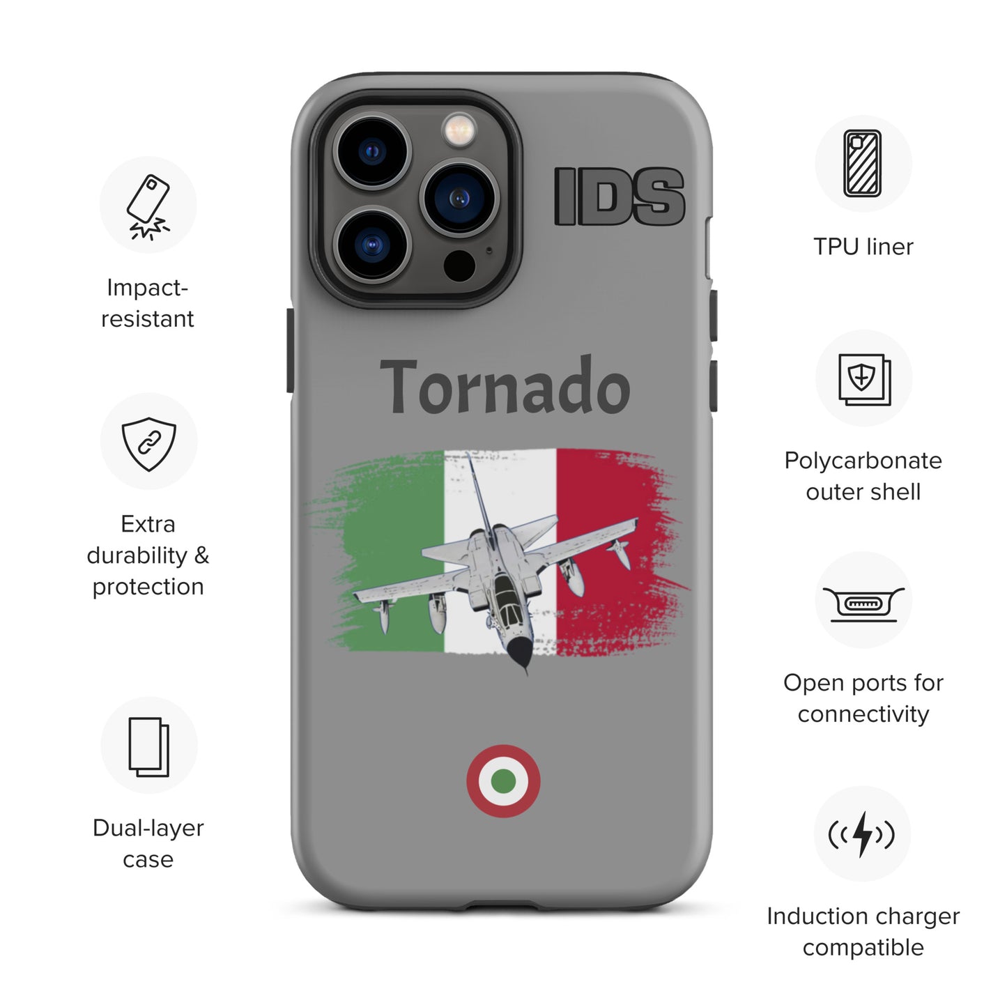 Italian Tornado Patriot iPhone Case (Without Quotes)