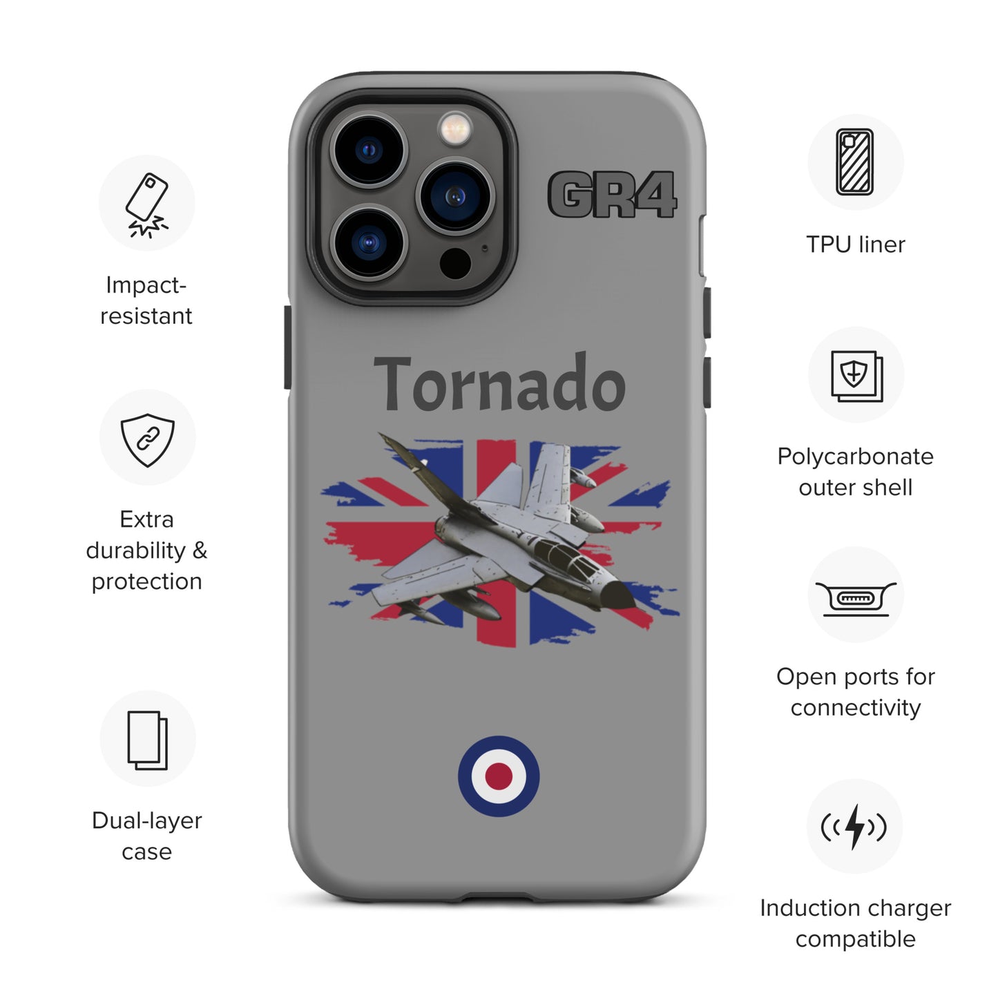 British Tornado Patriot iPhone Case (Without Quotes)