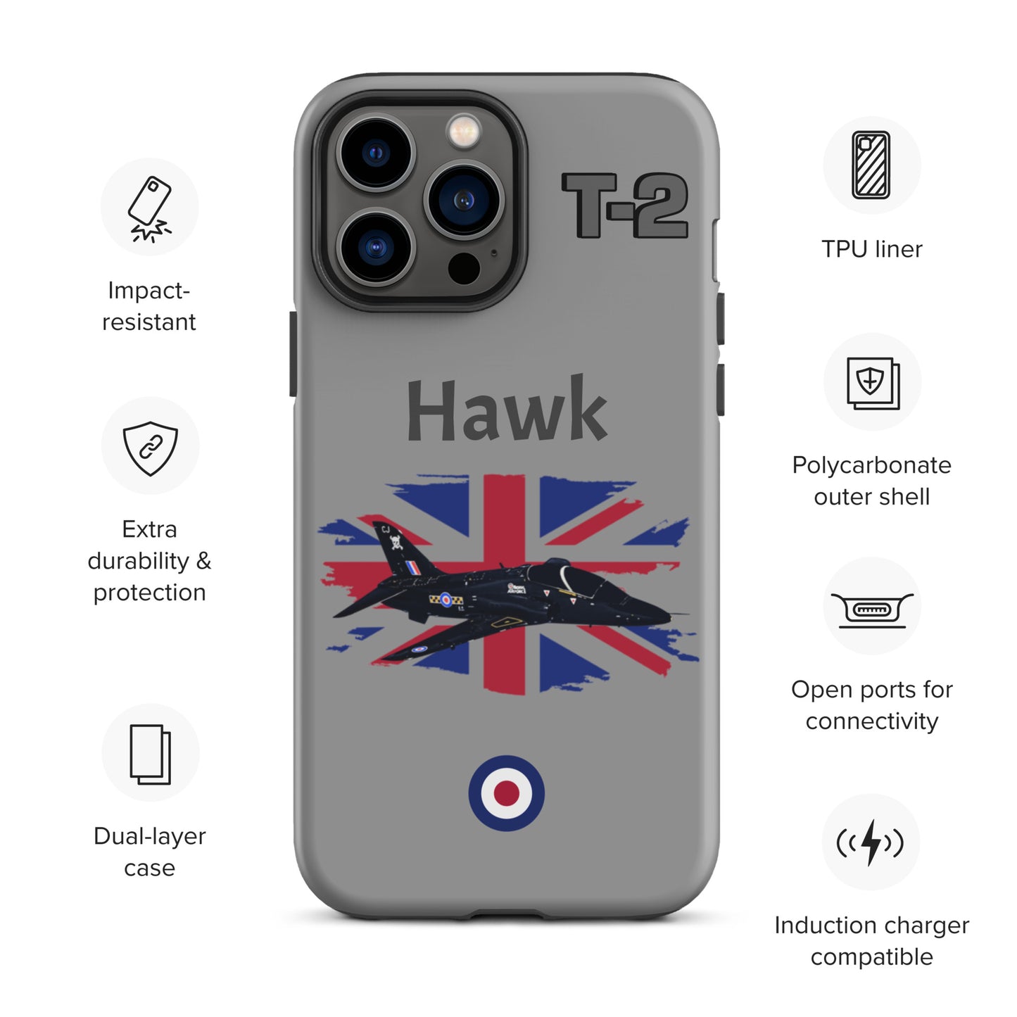 Hawk Patriot iPhone Case (Without Quotes)