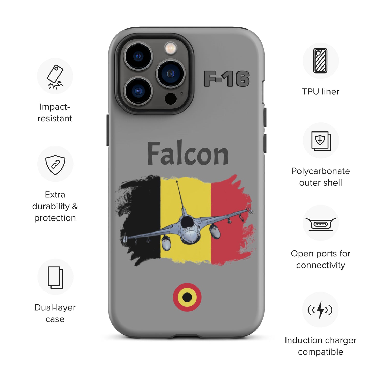 Belgium Falcon Patriot iPhone Case (Without Quotes)