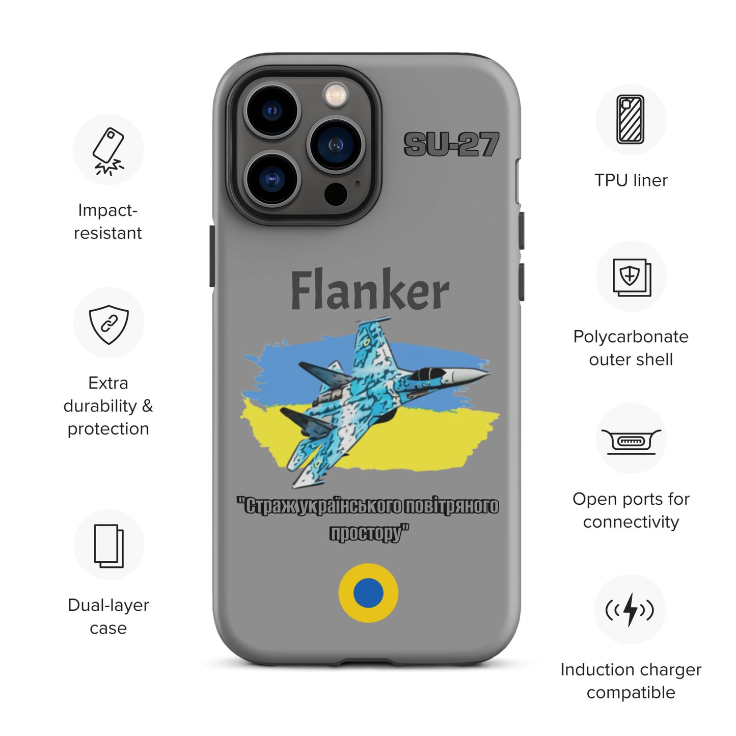 Ukrainian Flanker Patriot iPhone Case