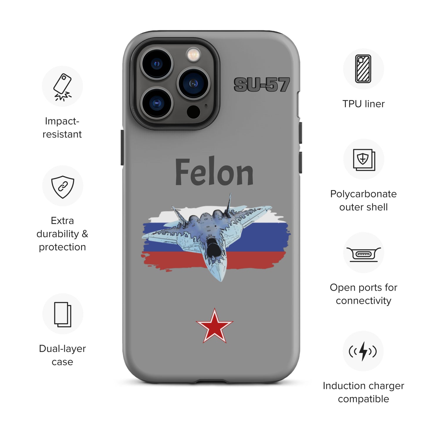Felon Patriot iPhone Case (Without Quotes)