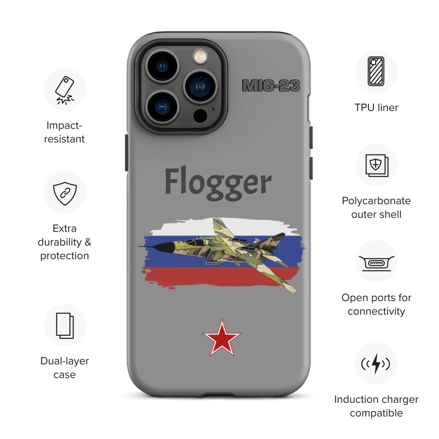 Flogger Patriot iPhone Case (Without Quotes)