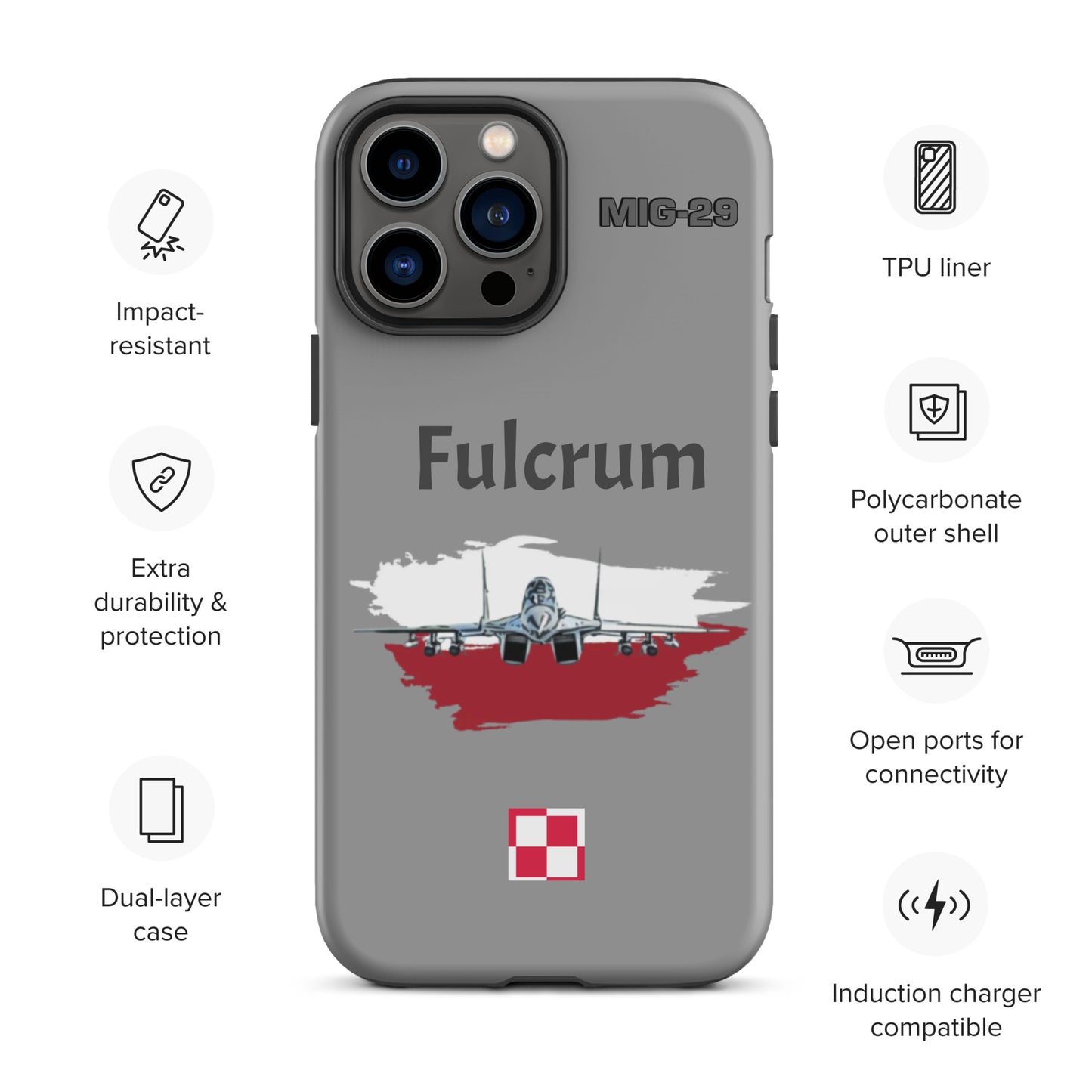 Poland Fulcrum Patriot iPhone Case (Without Quotes)
