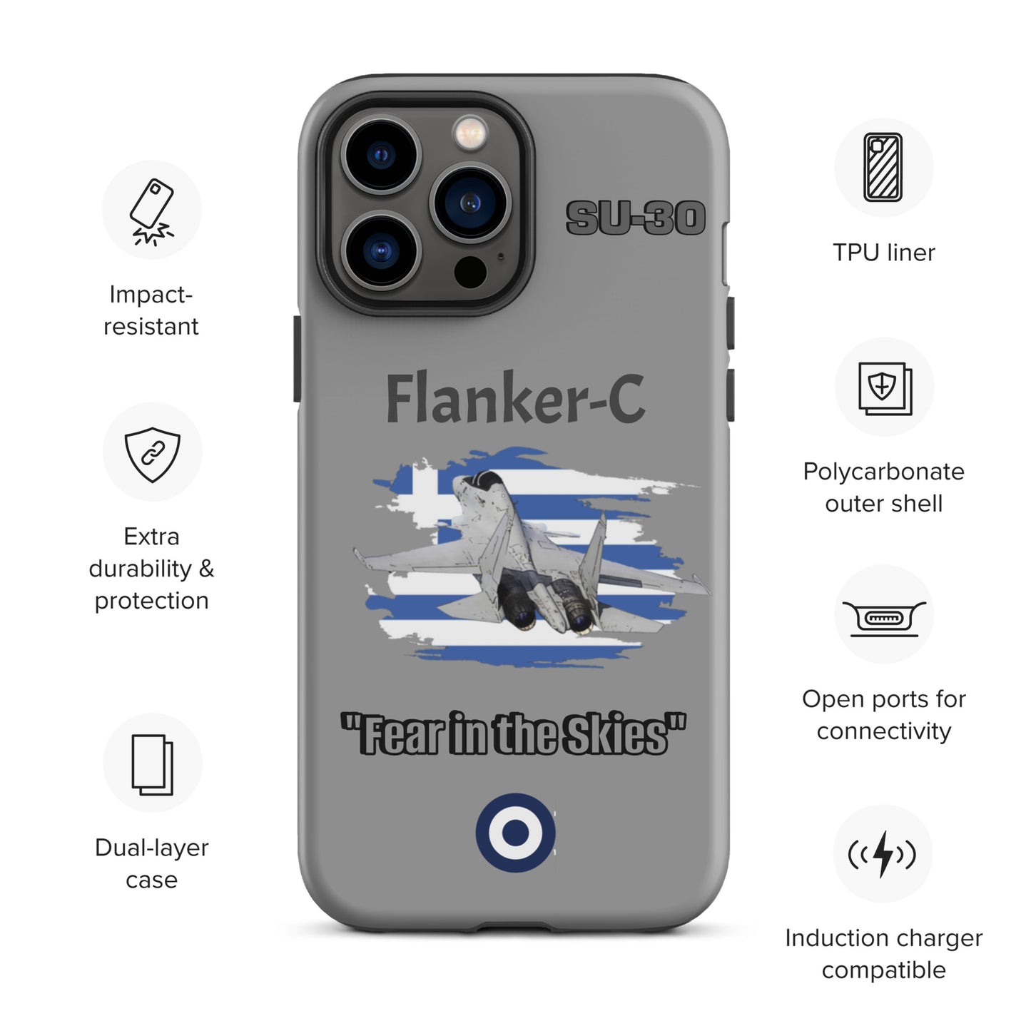 Greek Flanker Patriot iPhone Case