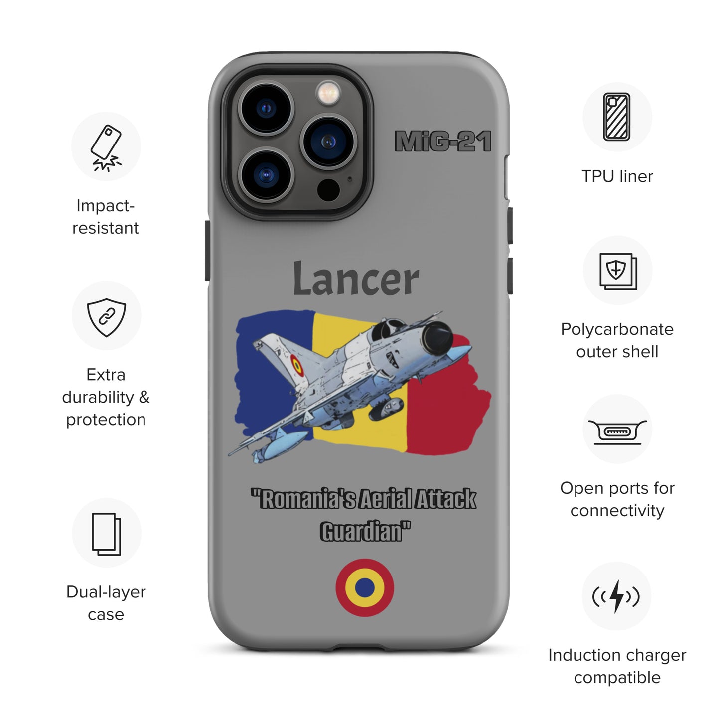 Romanian Lancer Patriot iPhone Case