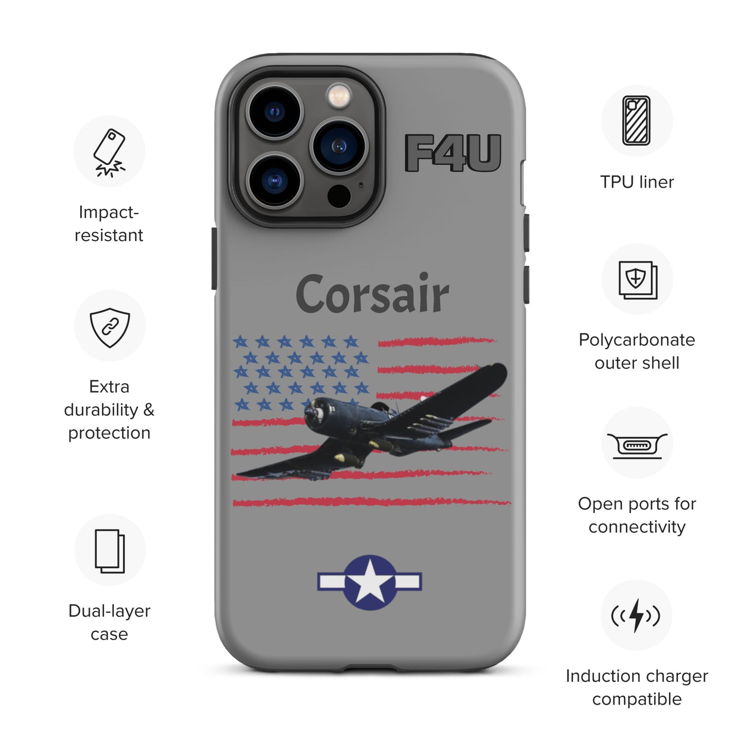 WWII Corsair Patriot iPhone Case