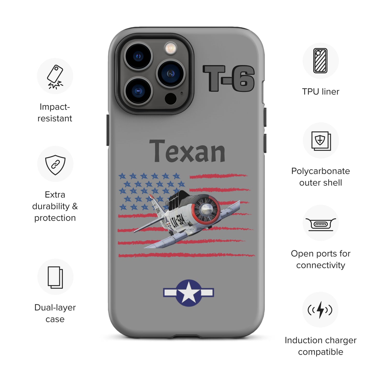 WWII Texan Patriot iPhone Case