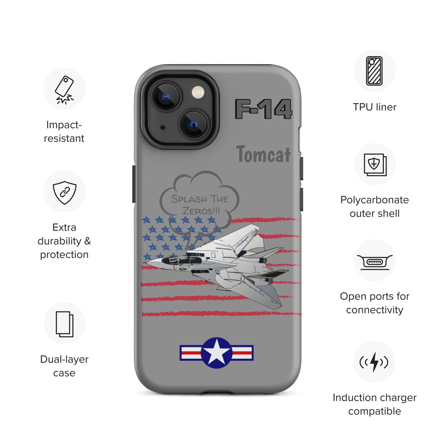 Patriot Tomcat iPhone Case (Without Quotes)