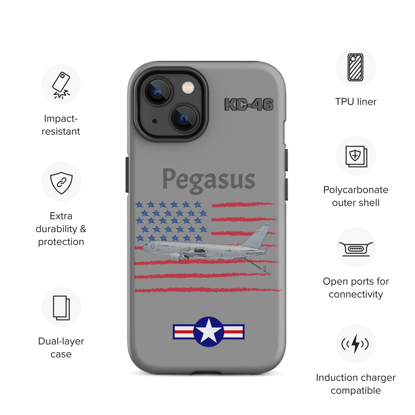 Pegasus Patriot iPhone Case (Without Quotes)