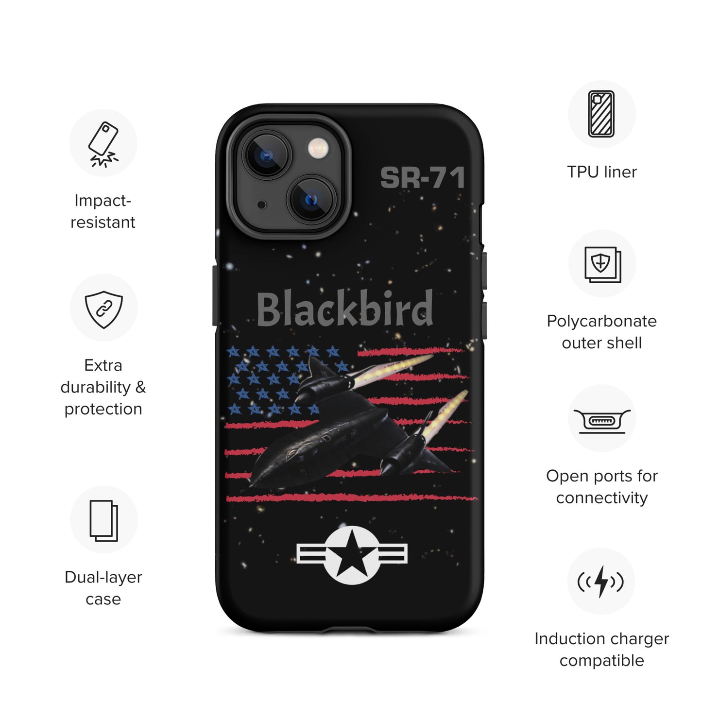 Blackbird Patriot iPhone Case (Without Quotes)