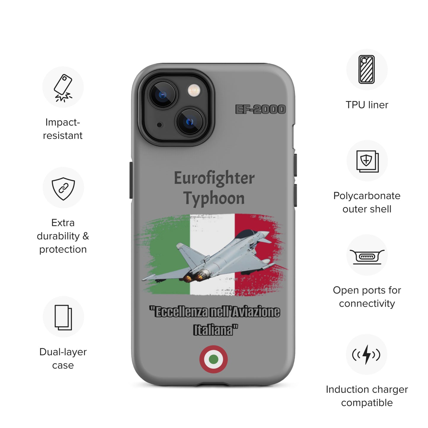Italian Typhoon Patriot iPhone Case
