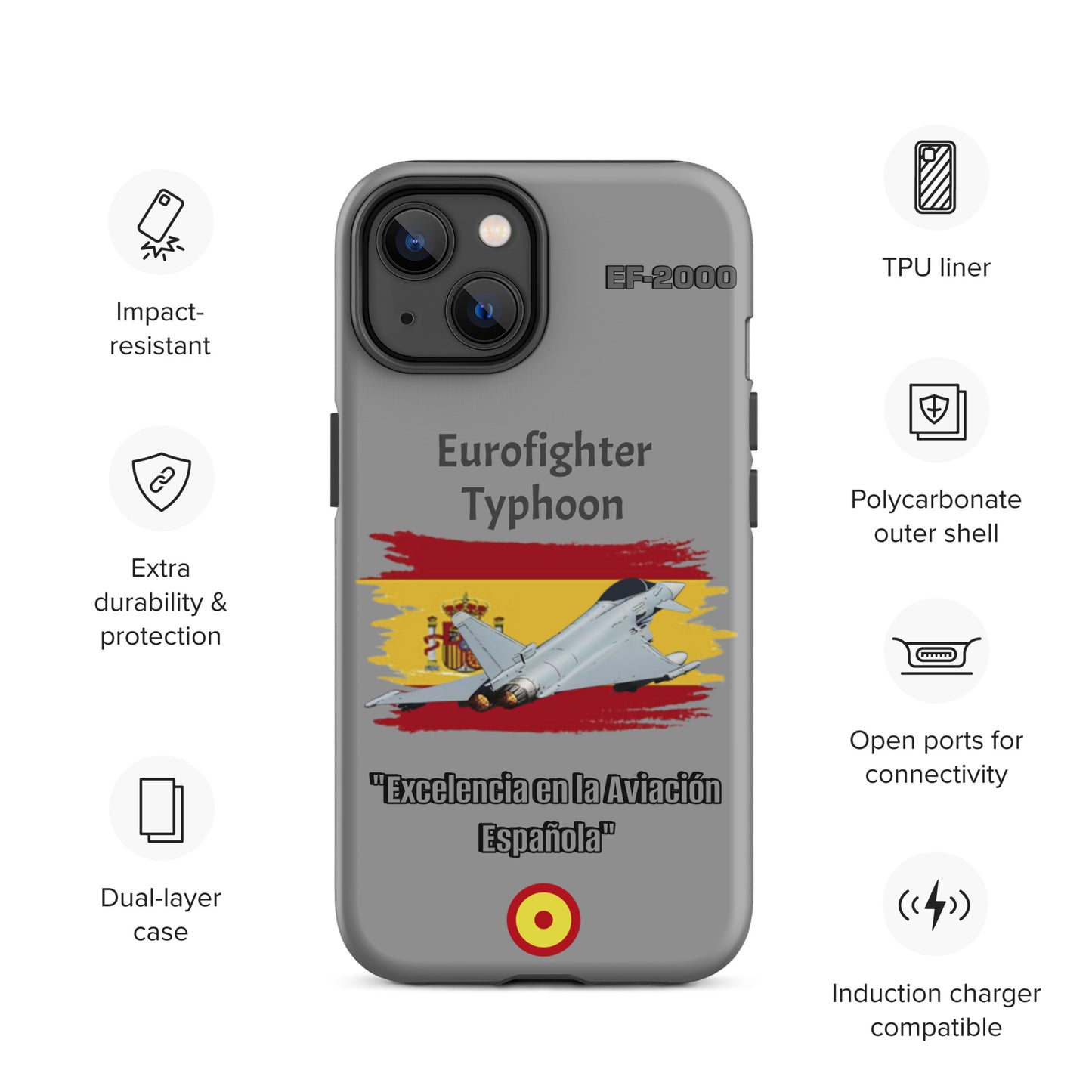 Spanish Typhoon Patriot iPhone Case